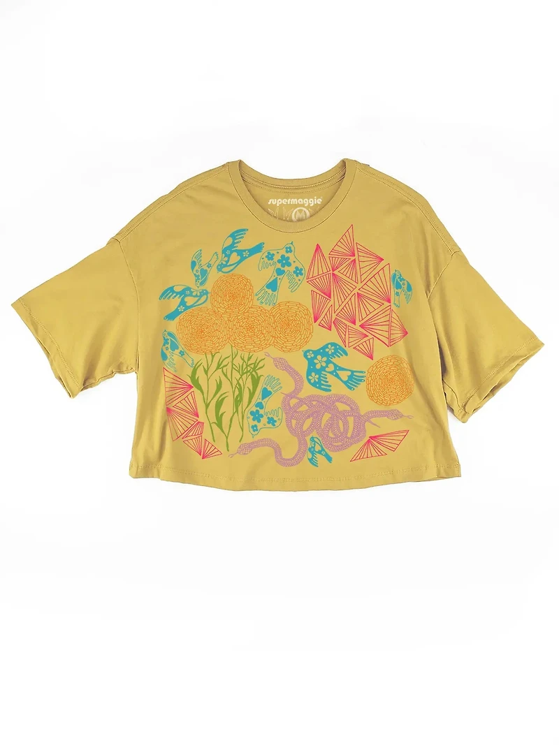 Secret Garden Clover Crop Tee