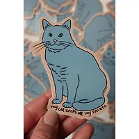 Secret Cat Sticker