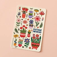 Flower Pot Sticker Sheet