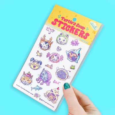 Cosplay Cats Cute Anime Art Stationery Vinyl Sticker Sheet