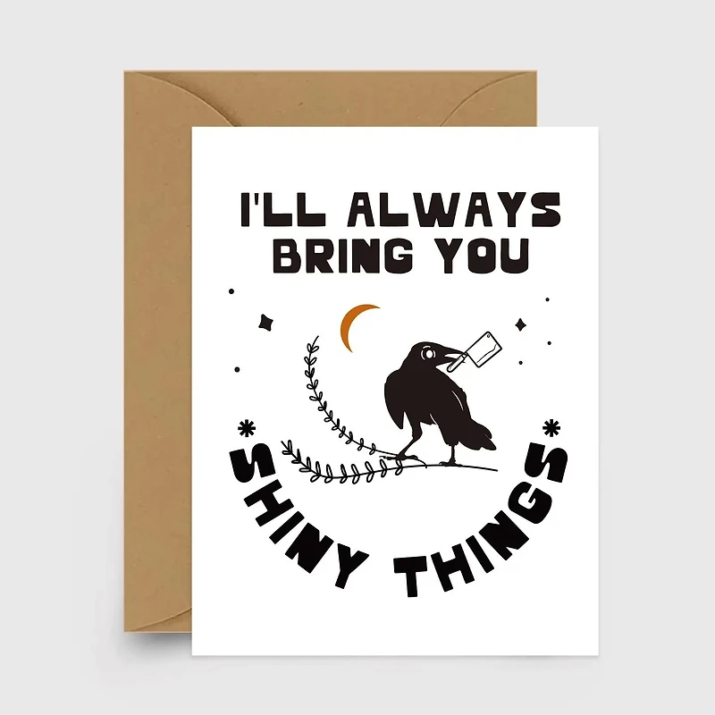 Shiny Things - Crow - Card
