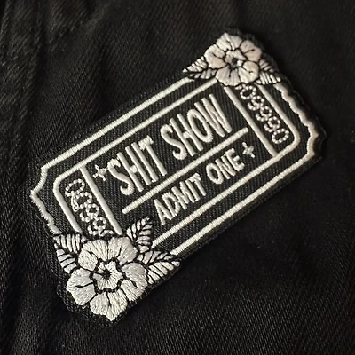 Embroidered Iron-On Patch - Shit Show