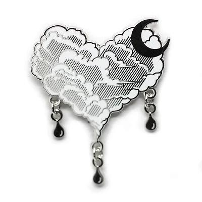 Silver Lining Cloud Pin