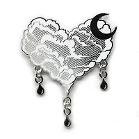 Silver Lining Cloud Pin