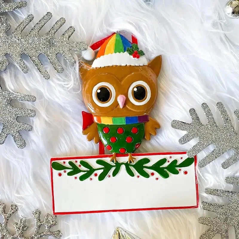 Owl Single LGBTQ+ Christmas Ornament