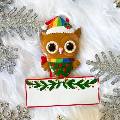 Owl Single LGBTQ+ Christmas Ornament