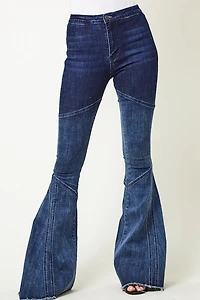 Ombre Bell Bottom Denim