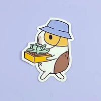 Bubu The Guinea Pig Succulent Gardner Sticker