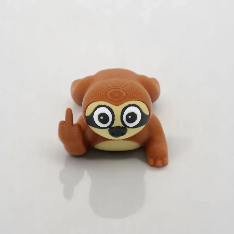 Sloth Middle Finger Figurine