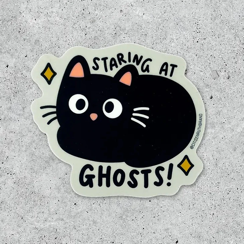 Staring At Ghosts Sticker