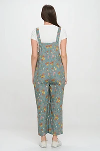 Wildflowers Print Floral Overalls