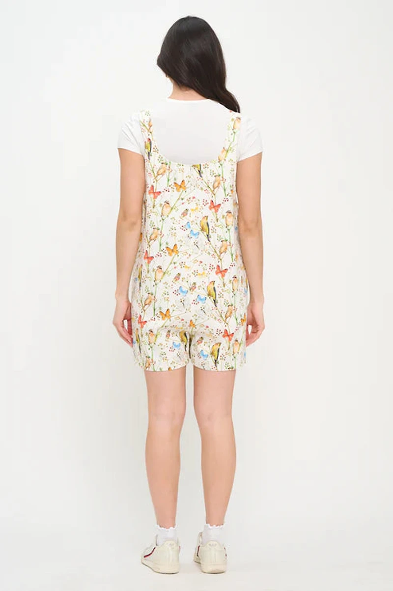 Birds & Butterflies Wildflower Shortalls
