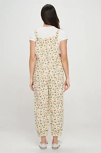 Dogs On Vacation Print Overalls
