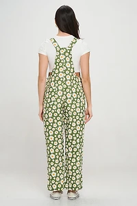 Blooming Print Daisy Overalls