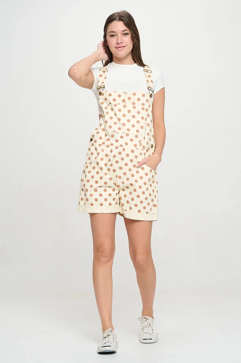 Retro Polka Dot Shortalls