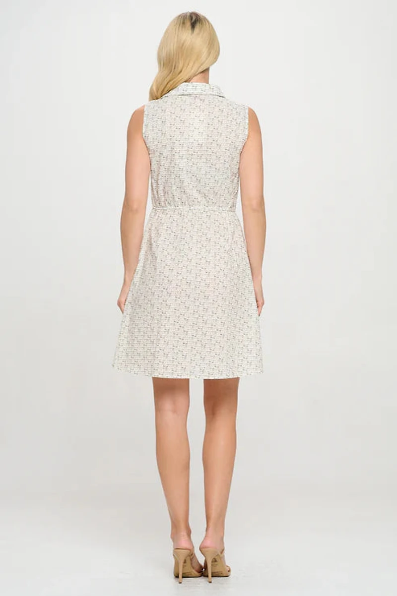 Cat Faces Print Dress
