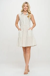 Cat Faces Print Dress