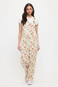 Lunar Mushroom Print Overalls
