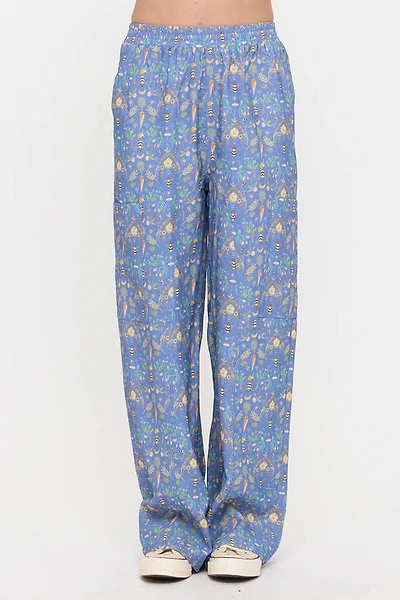 Bee Garden Print Pants