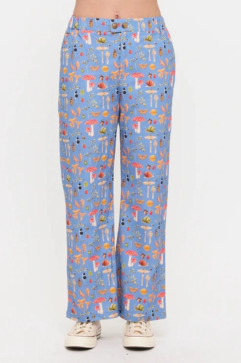 Enchanted Forests Mushroom Print Pants