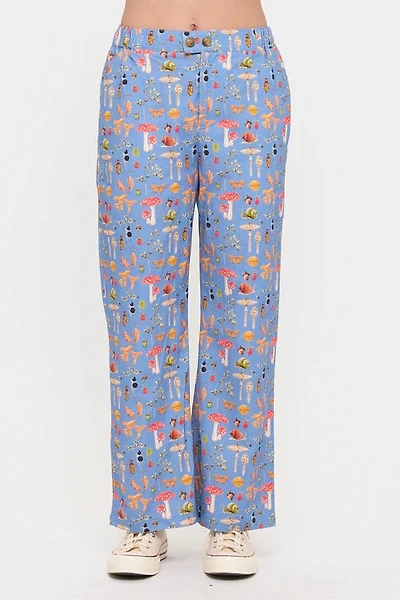 Enchanted Forests Mushroom Print Pants