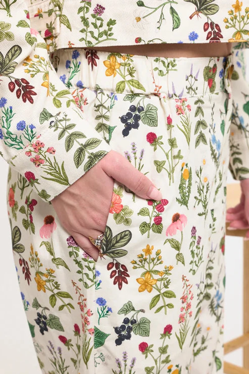 Floral Garden Print Pants