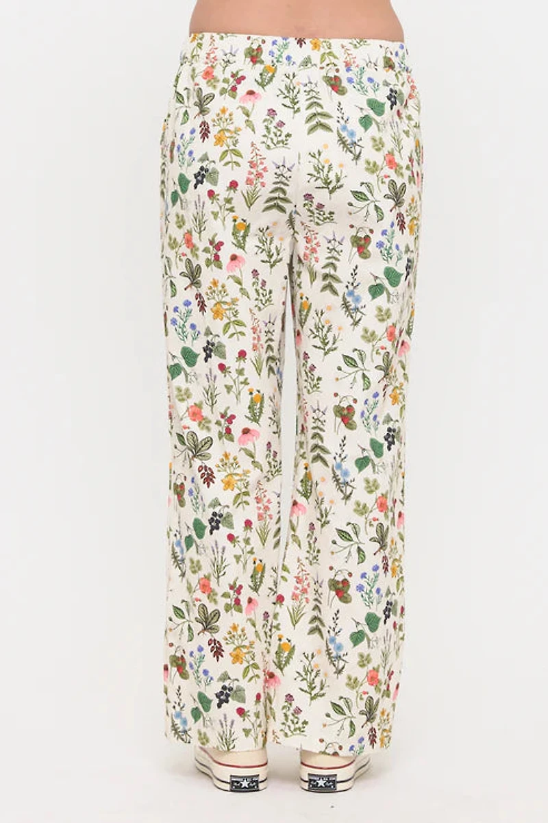 Floral Garden Print Pants