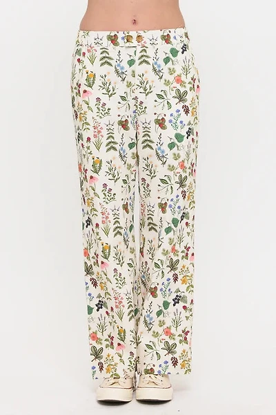Floral Garden Print Pants