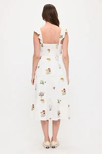 Floral Meadow Embroidery Sundress