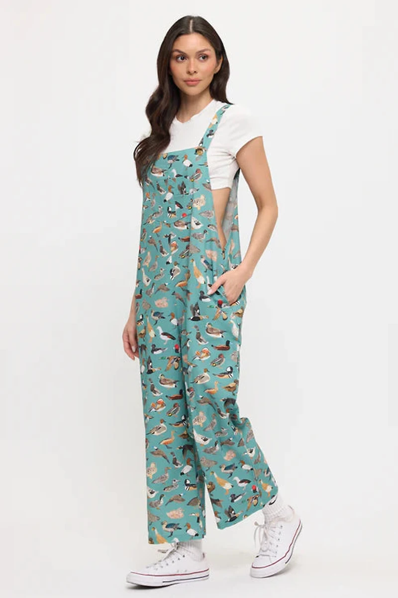 Colourful Ducks Pond Print Overalls