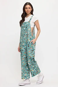 Colourful Ducks Pond Print Overalls