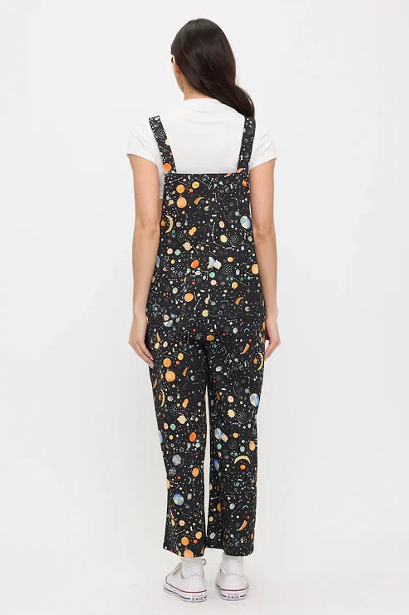 Cosmic Galaxy Print Overalls