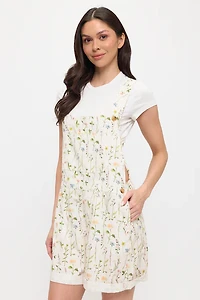 Spring Wildflowers Print Shortalls