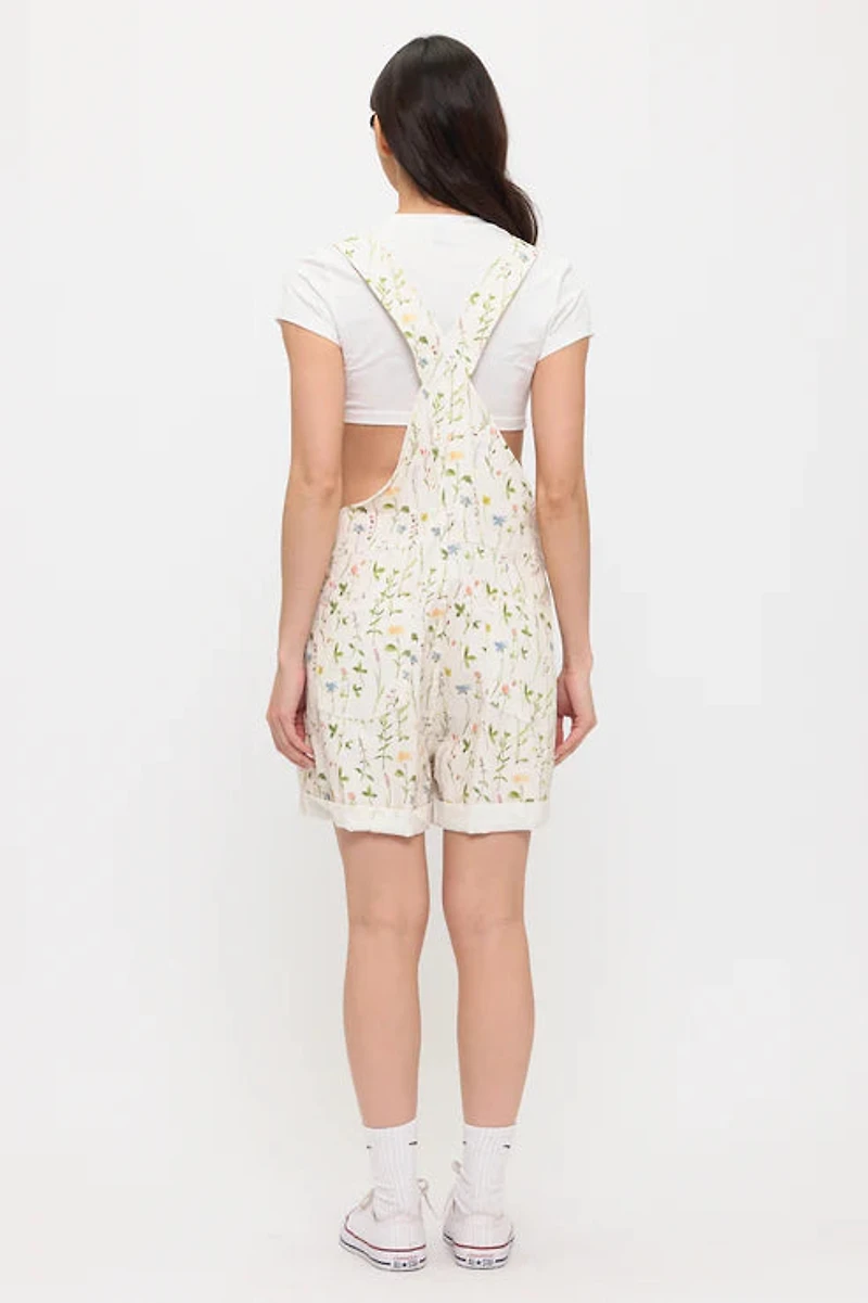 Spring Wildflowers Print Shortalls
