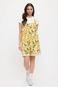 Juicy Lemon Print Shortalls