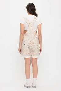 Ducks And Chickens Print Shortalls