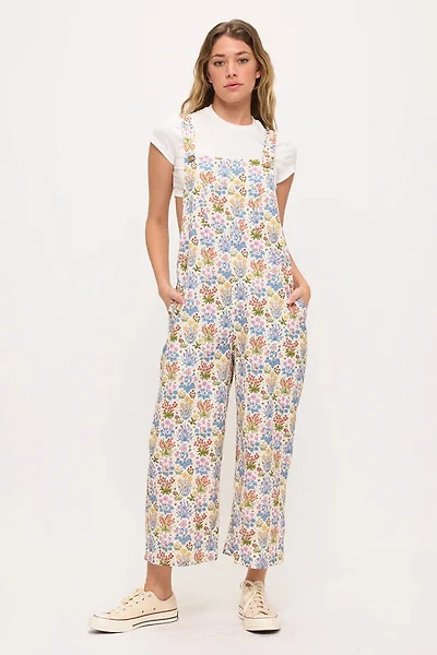 Wildlflowers Garden Print Overalls