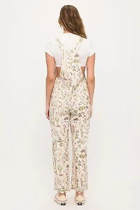 Moth And Meadow Floral Print Overalls