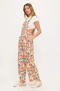 Colourful Mushroom Woods Print Overalls