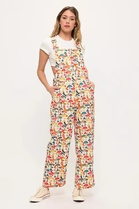 Colourful Mushroom Woods Print Overalls