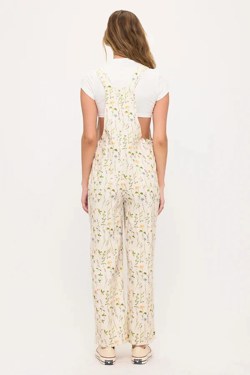 Spring Wildflowers Print Overalls