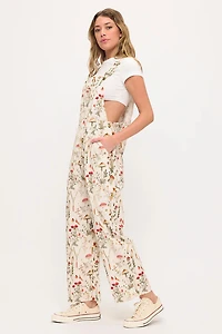 Mushroom Meadows Print Overalls