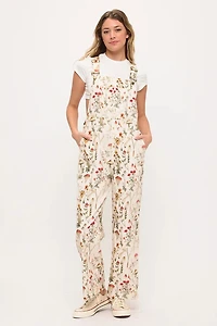 Mushroom Meadows Print Overalls