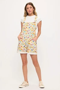 Retro Mod Floral Shortalls