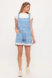 Bee Garden Print Shortalls