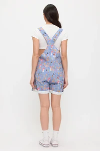 Enchanted Forest Mushroom Print Shortalls