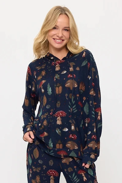 Mushrooms And Bugs Tunic Hoodie