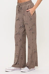 Cat Whiskers Print Tunic Pants