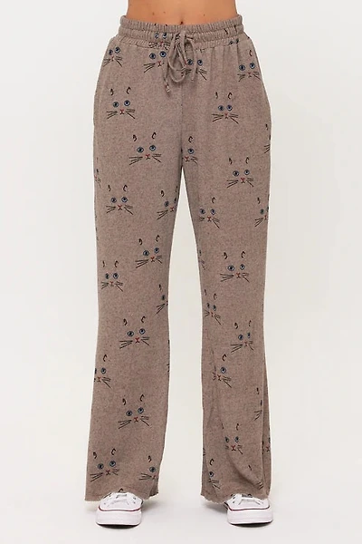 Cat Whiskers Print Tunic Pants
