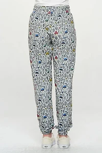 Lavender Mushroon Print Tunic Pants